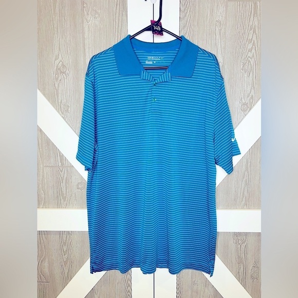 Nike Other - 149. Nike Men's Short Sleeve 3 Button Straight Hem Polo Golf DRI-FIT Shirt XL